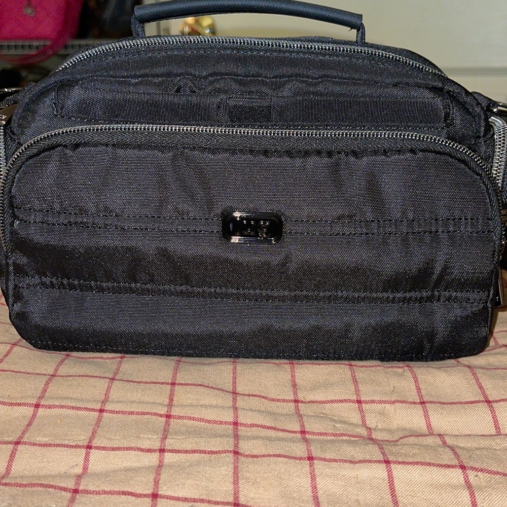 NWOT LUGLIFE Trolley CB in brushed black crossbody bag!🕶🖤✔️